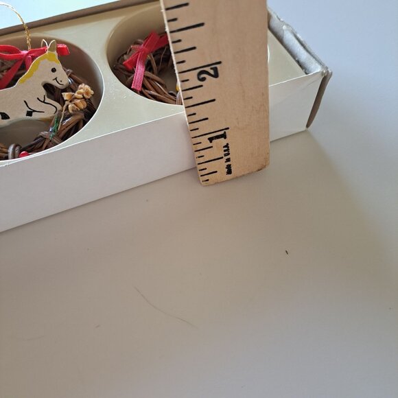 Vintage Set Of 3 Handmade Decorative Holiday Christmas Ornaments Collectible - Picture 10 of 10